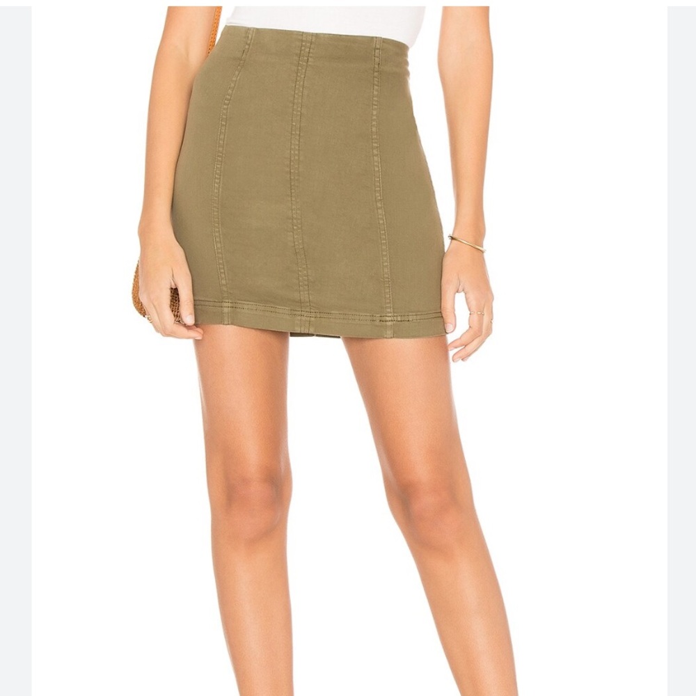Free People Modern Femme Denim Mini Skirt